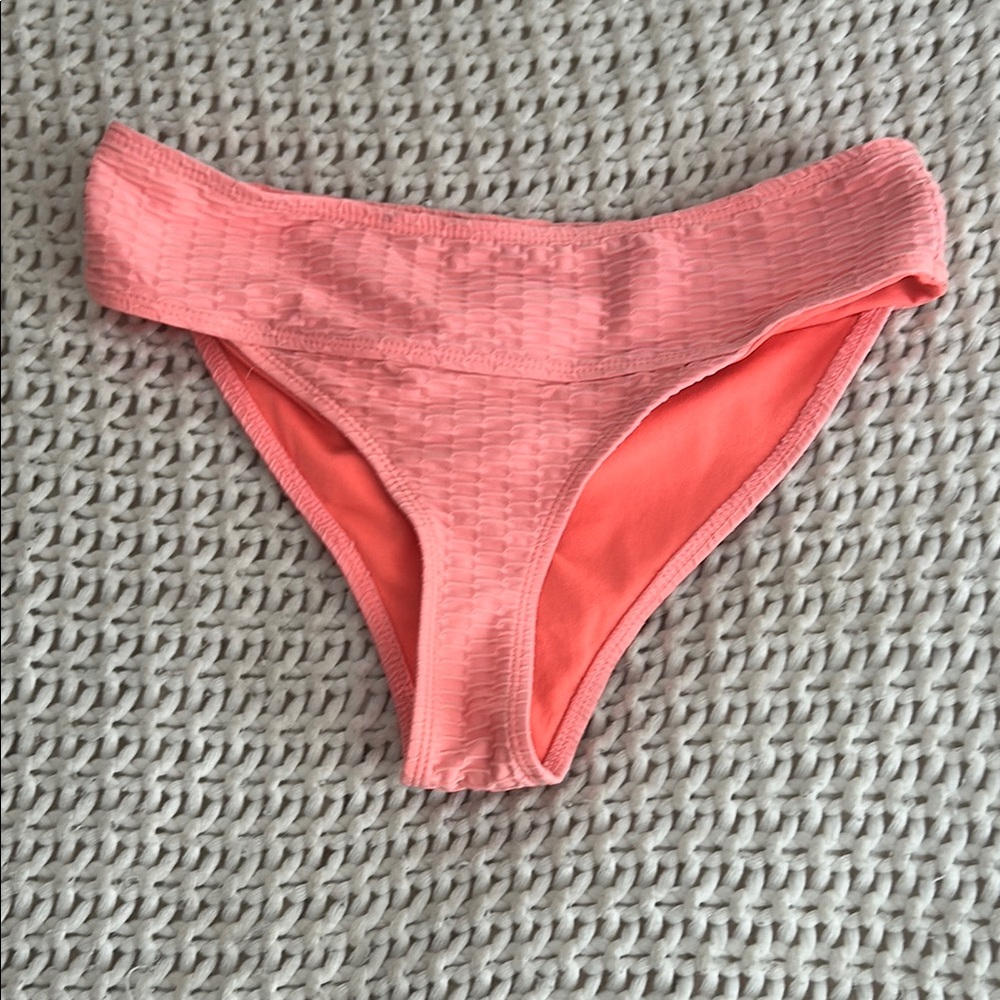Coral Pink Bikini Bottom